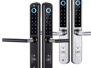 Khoá cửa nhôm, sắt Laffer XF19 (2 mặt vân tay)